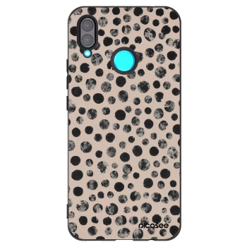 Picasee crna silikonska maskica za Huawei Nova 3 - Dots