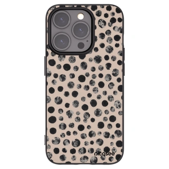 Picasee crna silikonska maskica za Apple iPhone 15 Pro - Dots
