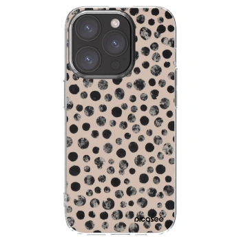 Picasee silikonska prozirna maskica za Apple iPhone 15 Pro - Dots