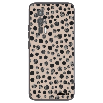 Picasee crna silikonska maskica za Xiaomi Poco F5 Pro 5G - Dots