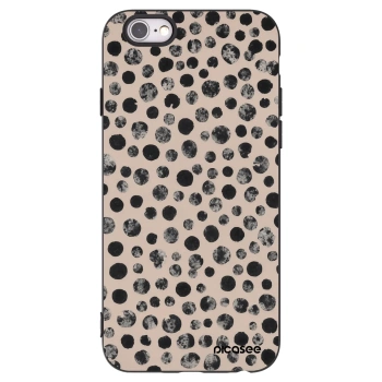 Picasee crna silikonska maskica za Apple iPhone 6/6S - Dots