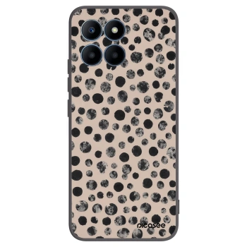 Picasee crna silikonska maskica za Honor 70 Lite - Dots