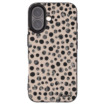 Picasee crna silikonska maskica za Apple iPhone 16 - Dots