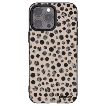 Picasee crna silikonska maskica za Apple iPhone 16 Pro Max - Dots
