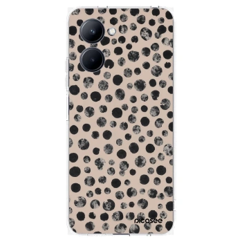 Picasee silikonska prozirna maskica za Realme C33 (2023) - Dots