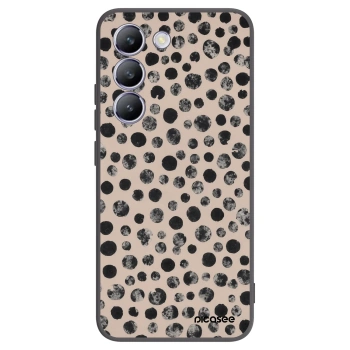 Picasee crna silikonska maskica za Vivo V40 SE 5G - Dots