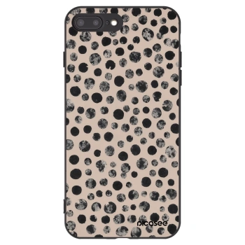 Picasee crna silikonska maskica za Apple iPhone 8 Plus - Dots