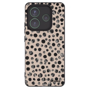 Picasee crna silikonska maskica za Xiaomi Redmi Note 14 5G - Dots