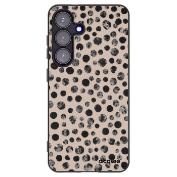 Picasee crna silikonska maskica za Samsung Galaxy S25 5G - Dots