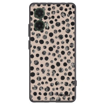 Picasee crna silikonska maskica za Motorola Moto G35 5G - Dots