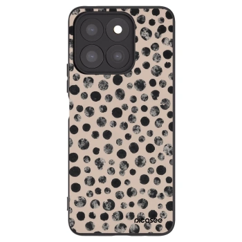 Picasee crna silikonska maskica za Honor X8c - Dots
