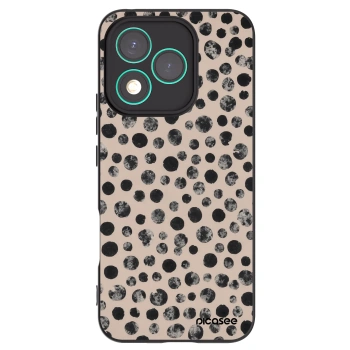 Picasee crna silikonska maskica za Honor 400 Lite 5G - Dots