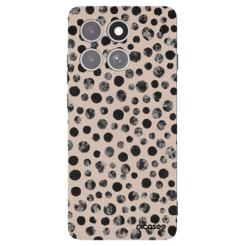 Picasee crna silikonska maskica za Motorola Edge 60 Pro - Dots