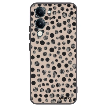 Picasee crna silikonska maskica za Vivo Y29s 5G - Dots