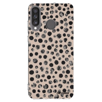Picasee silikonska prozirna maskica za Huawei P30 Lite - Dots
