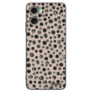 Picasee crna silikonska maskica za Motorola Moto G06 - Dots