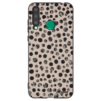 Picasee crna silikonska maskica za Honor 20 Lite - Dots