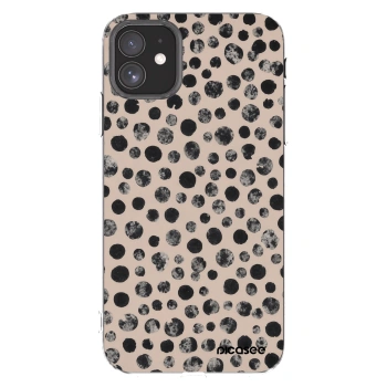 Picasee silikonska prozirna maskica za Apple iPhone 11 - Dots