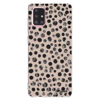 Picasee silikonska prozirna maskica za Samsung Galaxy A71 A715F - Dots
