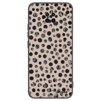 Picasee crna silikonska maskica za Xiaomi Redmi Note 9 Pro - Dots