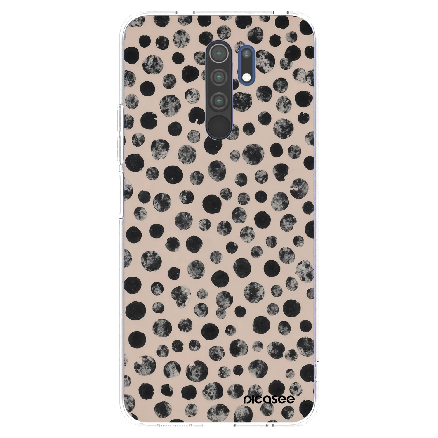 Picasee silikonska prozirna maskica za Xiaomi Redmi 9 - Dots