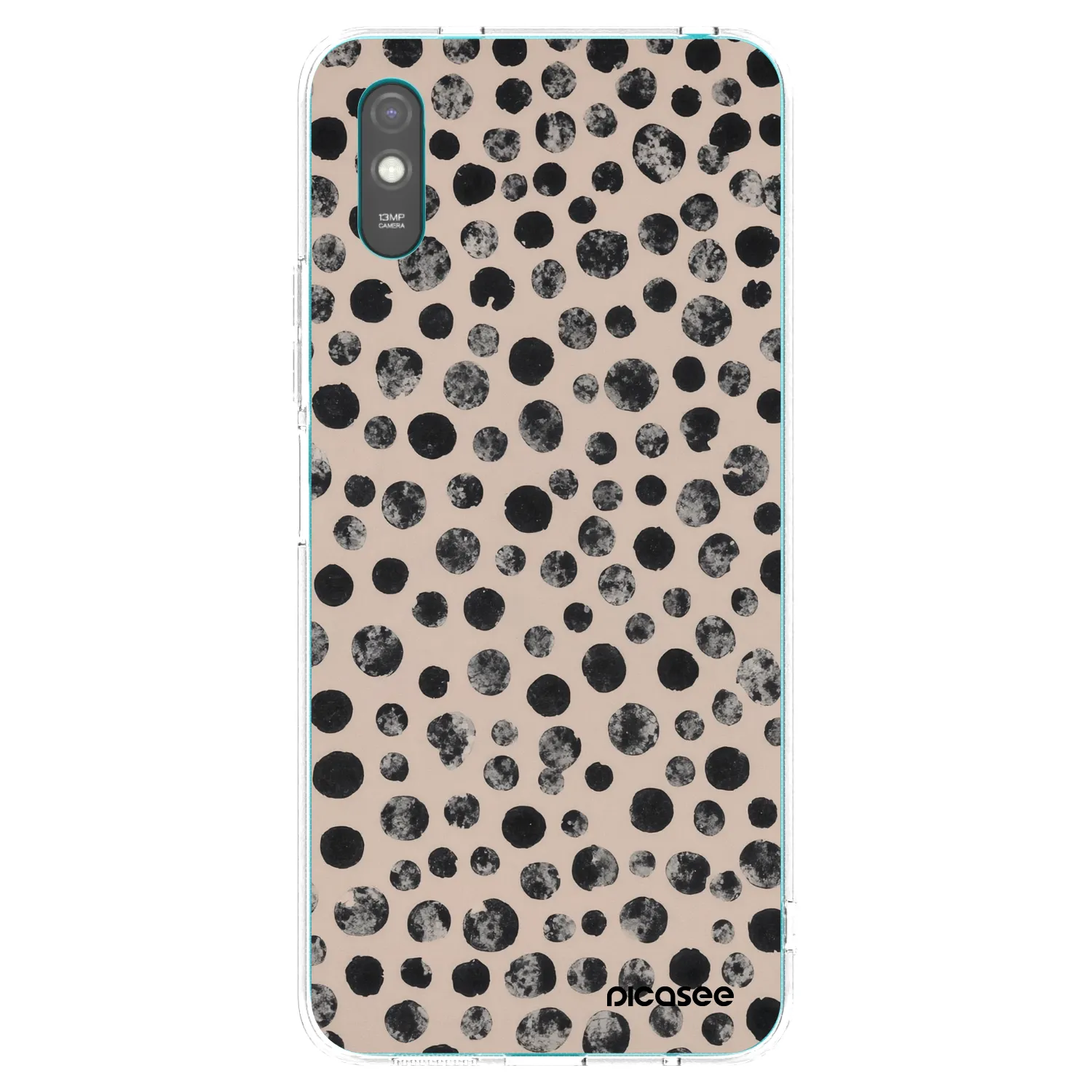 Picasee silikonska prozirna maskica za Xiaomi Redmi 9A - Dots