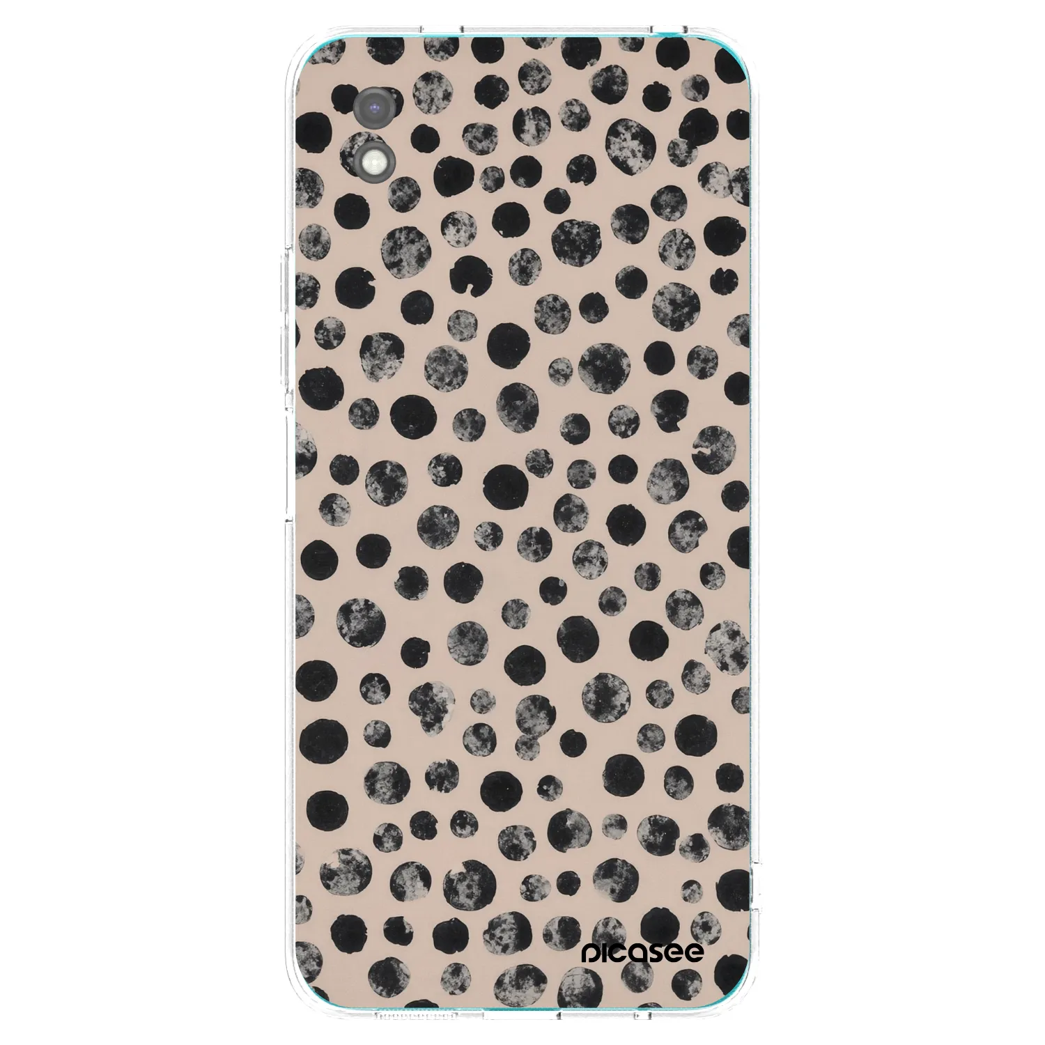 Picasee crna silikonska maskica za Xiaomi Redmi 9A - Dots