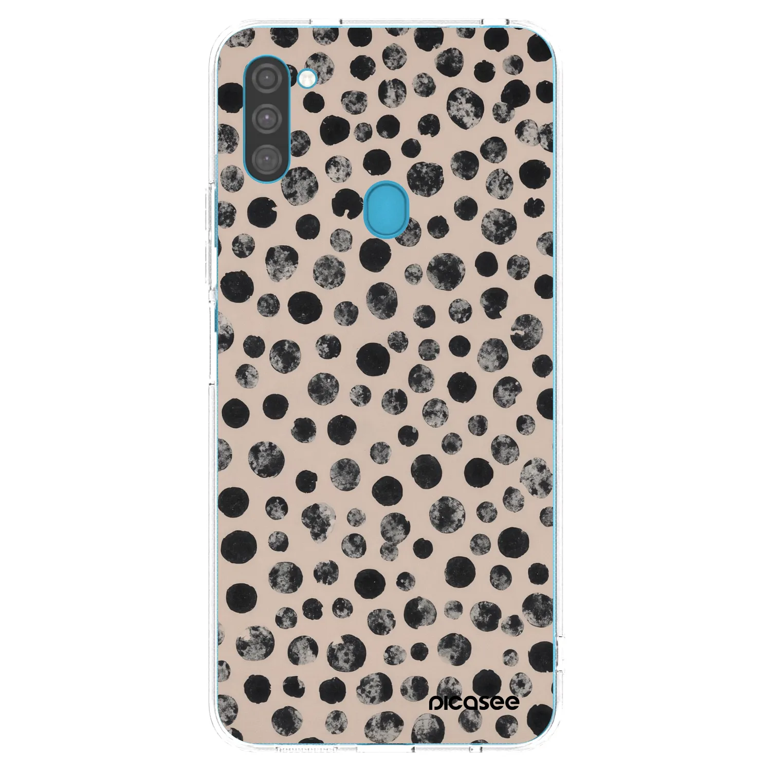 Picasee silikonska prozirna maskica za Samsung Galaxy M11 - Dots