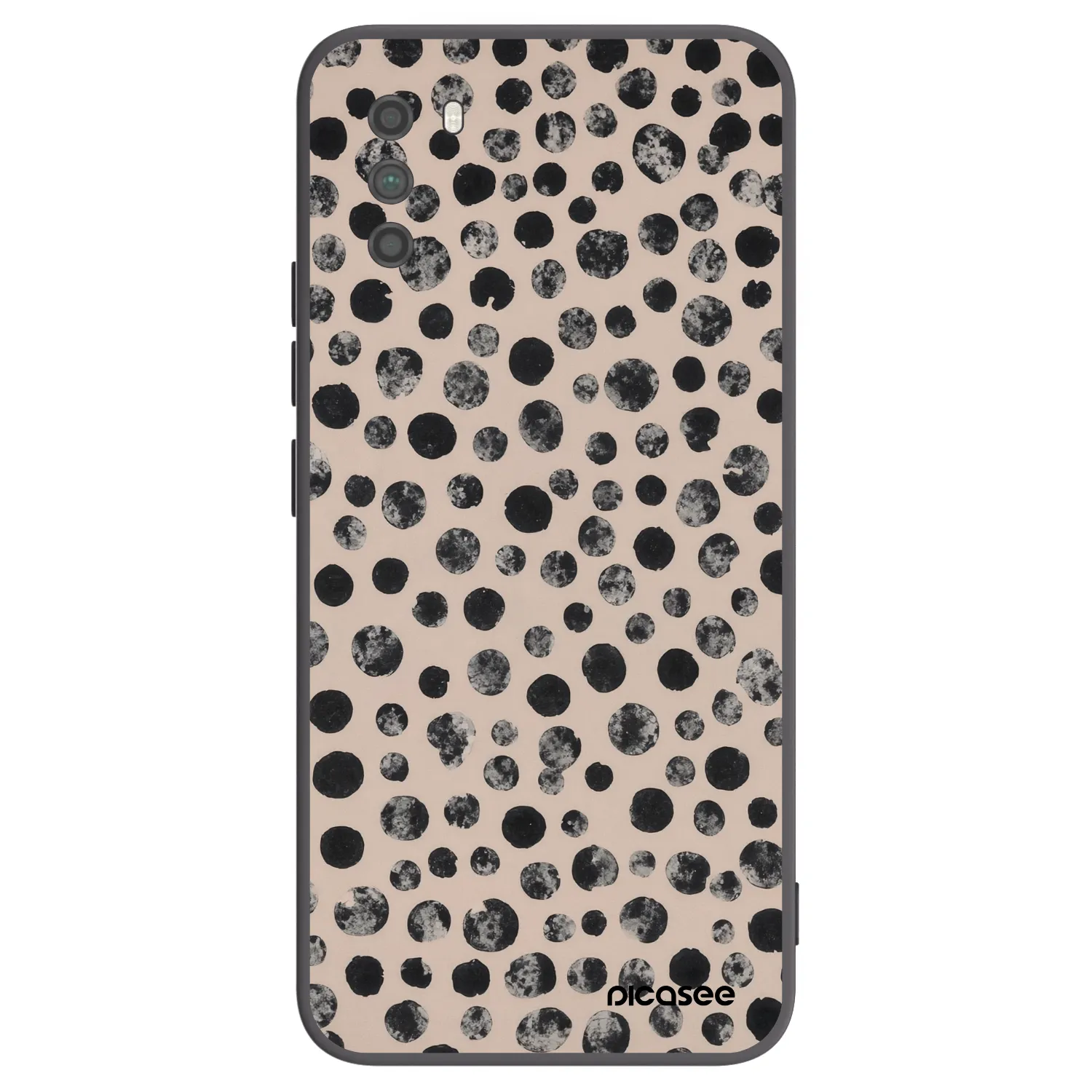Picasee crna silikonska maskica za Xiaomi Poco M3 - Dots
