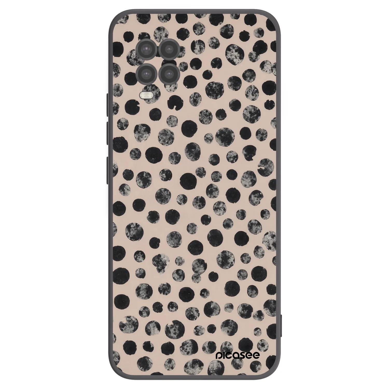 Picasee crna silikonska maskica za Xiaomi Mi 10 Lite - Dots