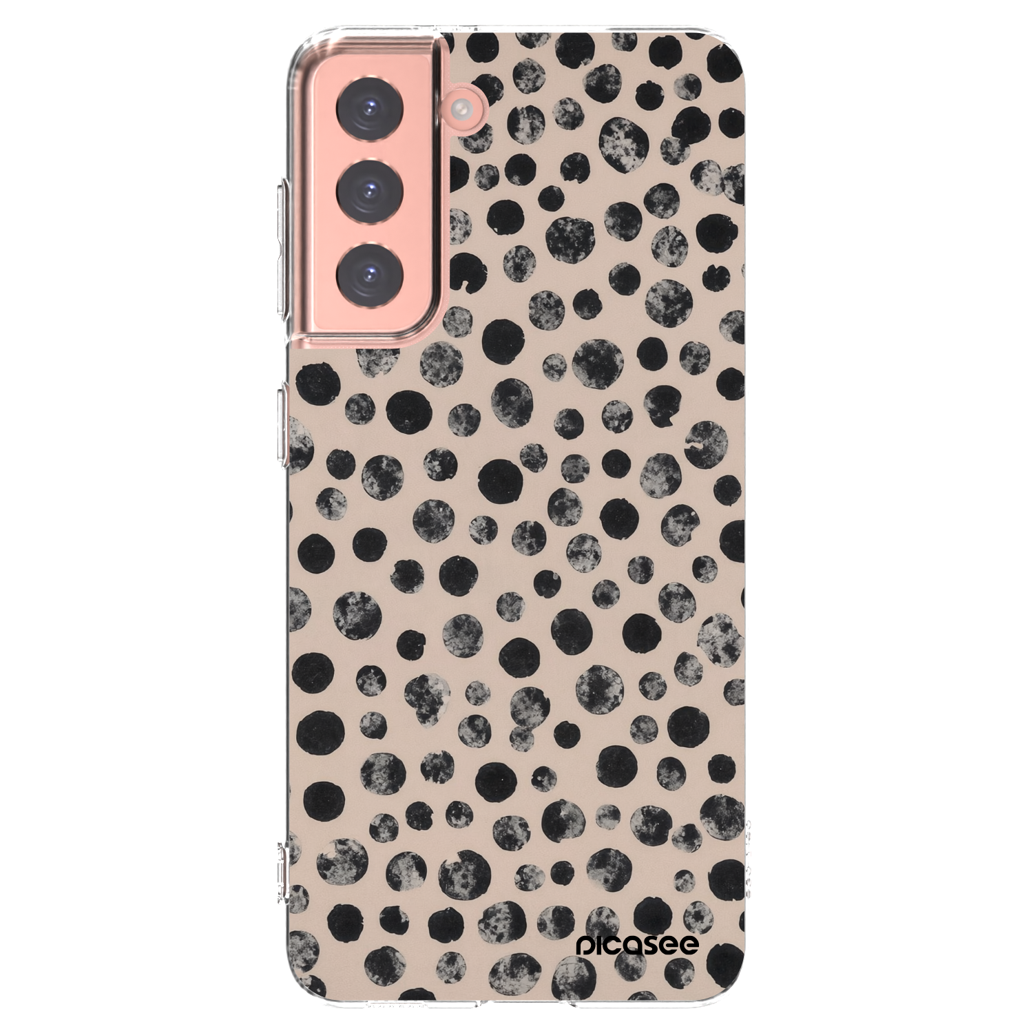 Picasee silikonska prozirna maskica za Samsung Galaxy S21 5G G991B - Dots
