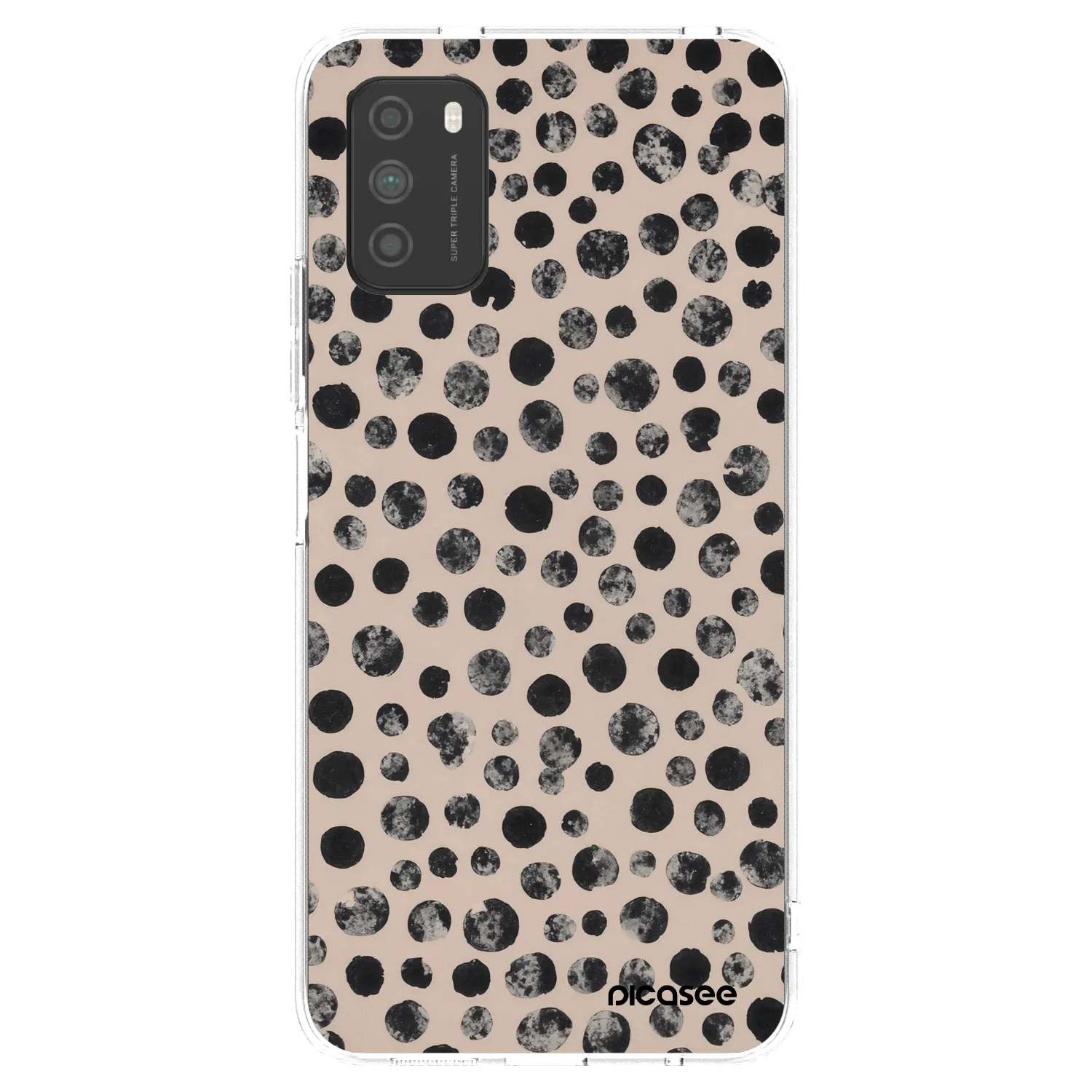 Picasee silikonska prozirna maskica za Xiaomi Poco M3 - Dots