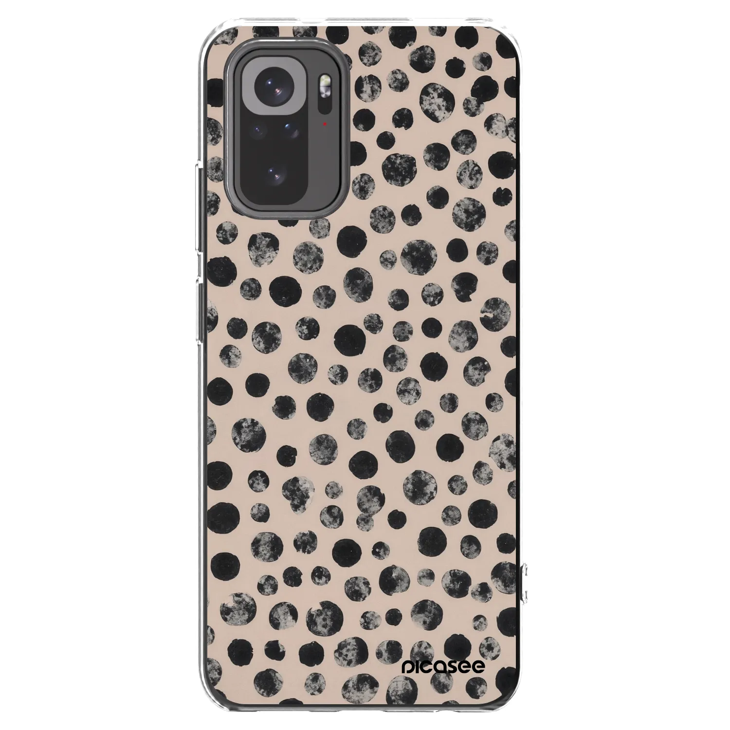 Picasee silikonska prozirna maskica za Xiaomi Redmi Note 10 - Dots