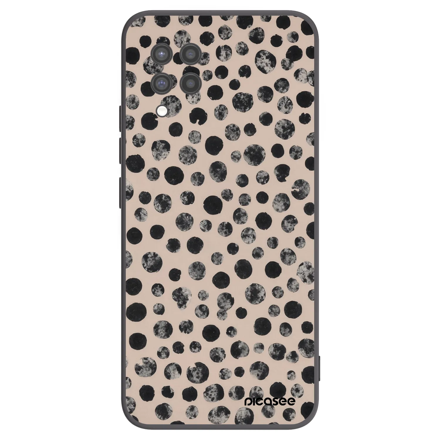 Picasee crna silikonska maskica za Samsung Galaxy A42 A426B - Dots