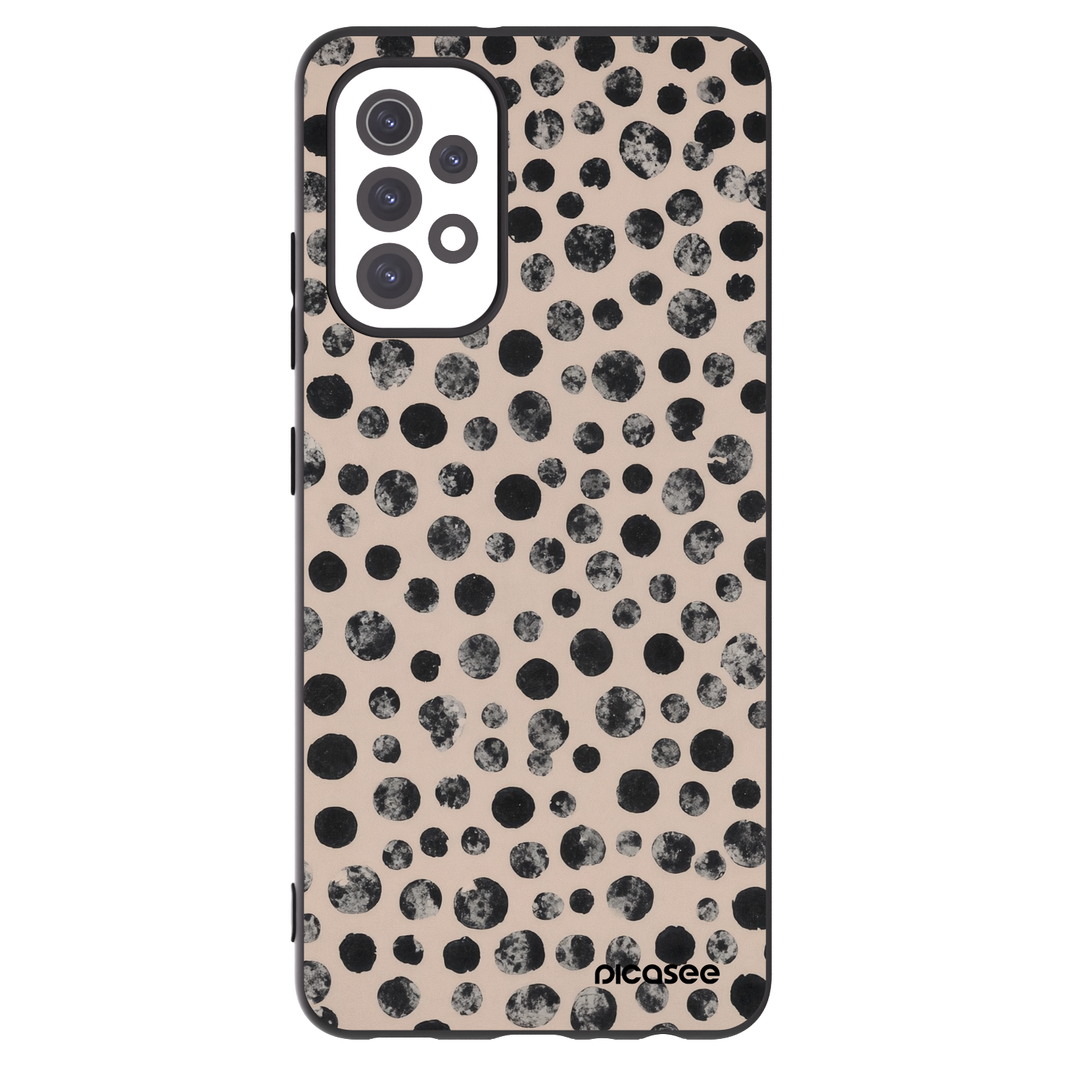 Picasee crna silikonska maskica za Samsung Galaxy A32 5G A326B - Dots