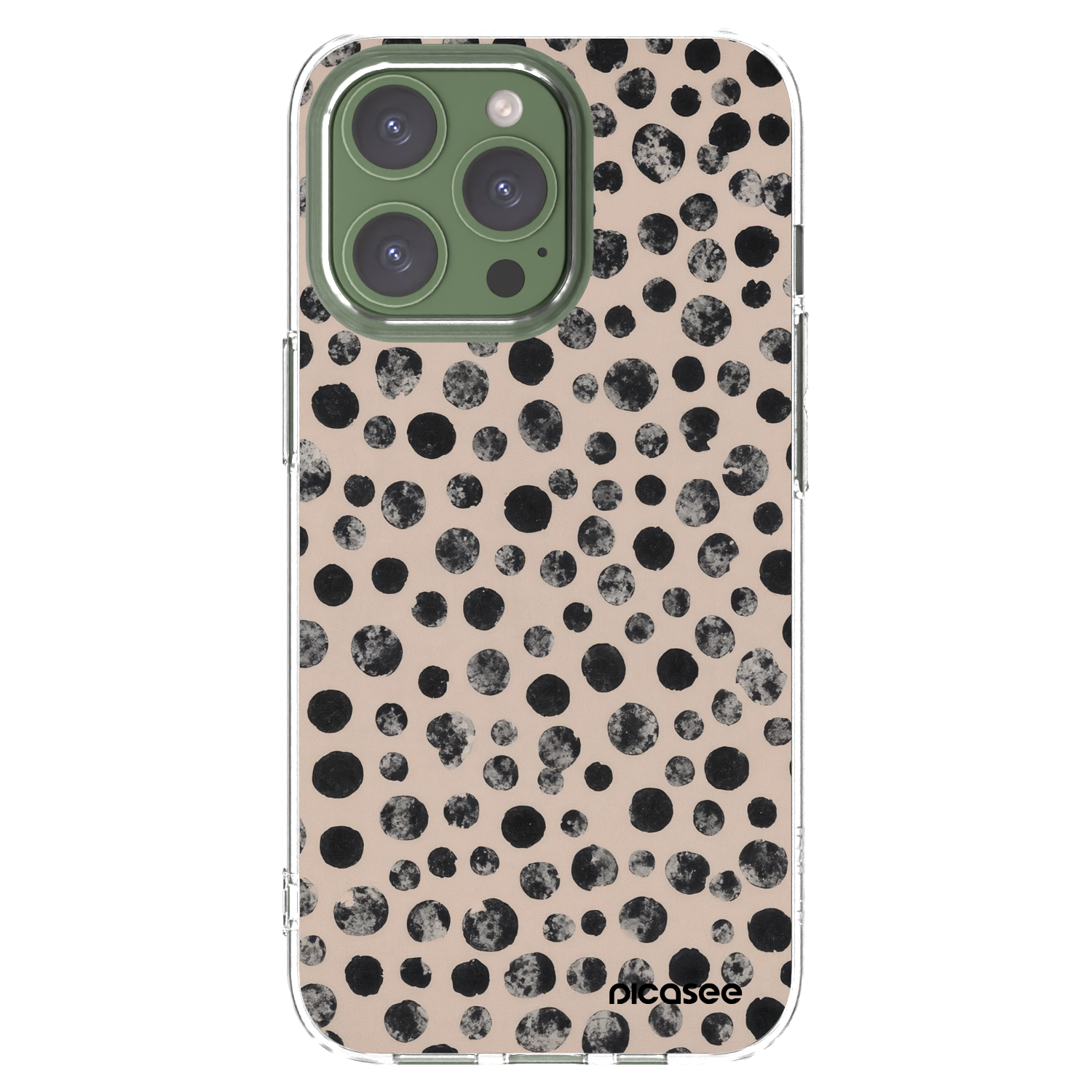 Picasee silikonska prozirna maskica za Apple iPhone 13 Pro - Dots