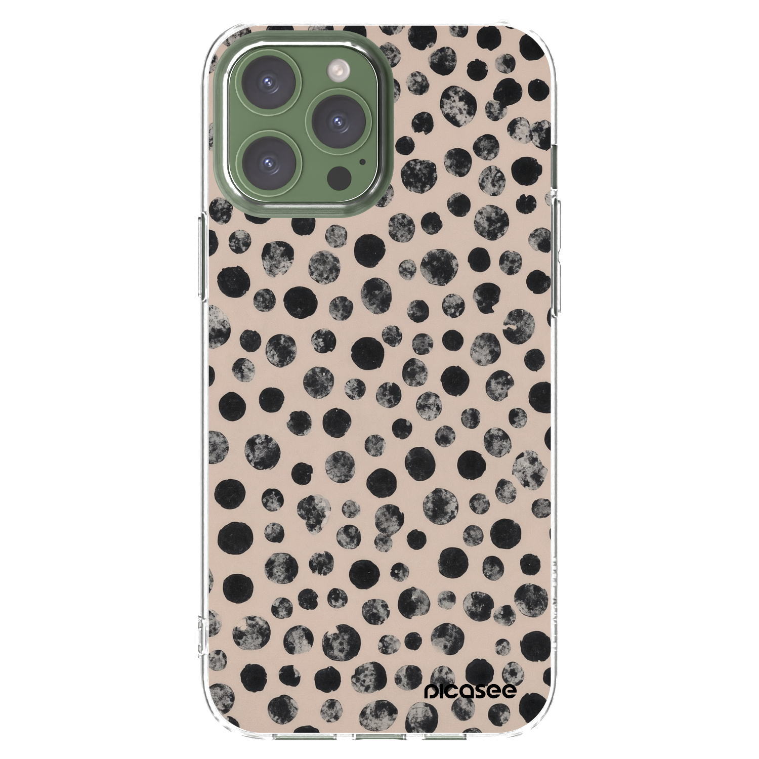 Picasee silikonska prozirna maskica za Apple iPhone 13 Pro Max - Dots