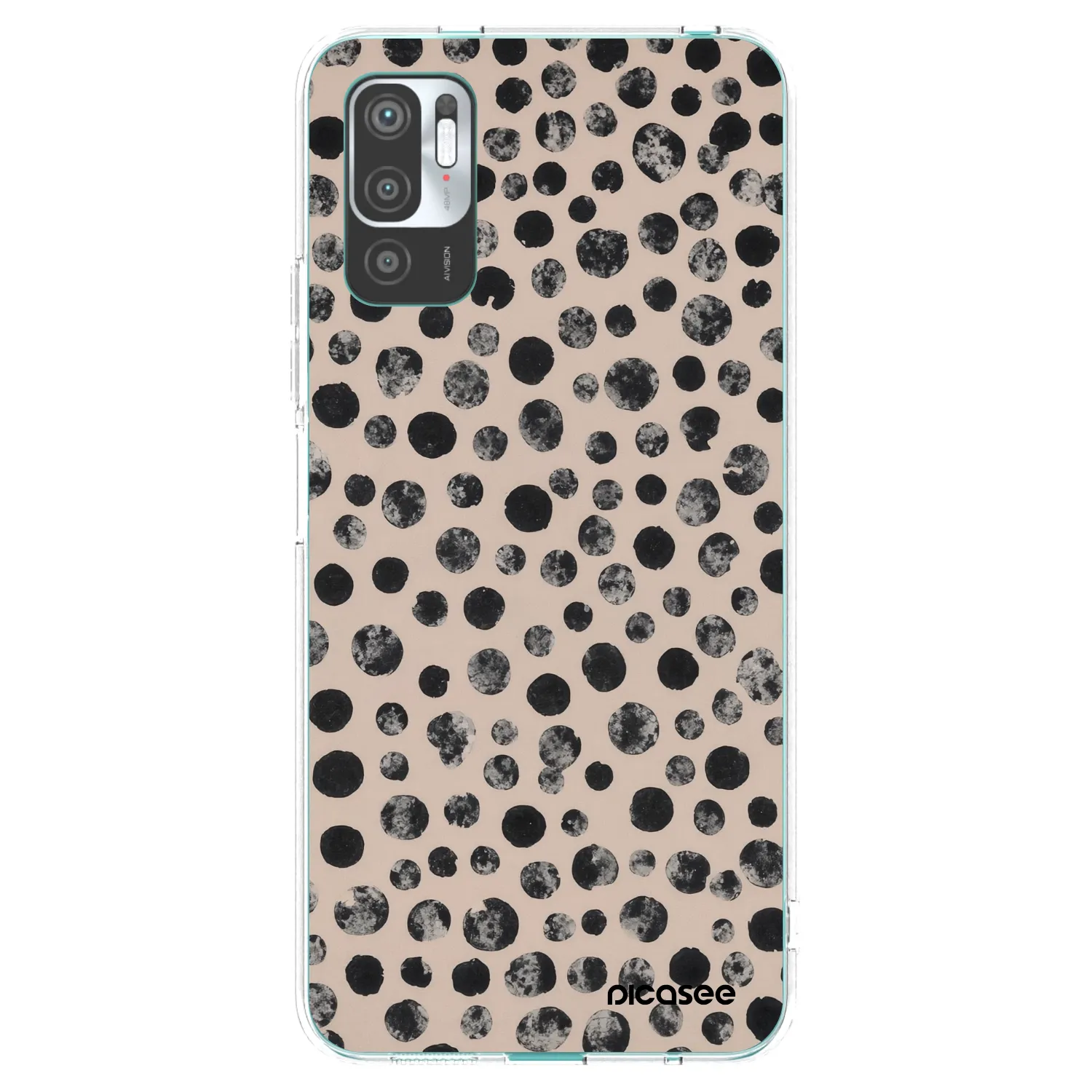 Picasee silikonska prozirna maskica za Xiaomi Redmi Note 10 5G - Dots