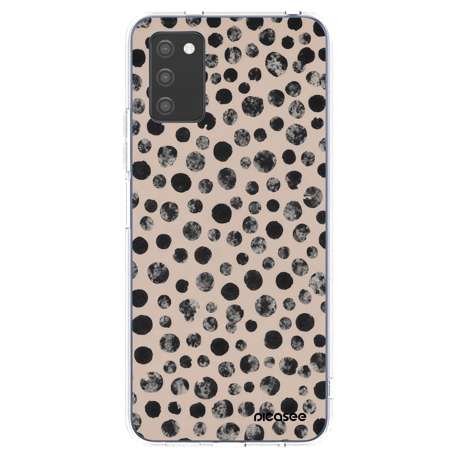 Picasee silikonska prozirna maskica za Samsung Galaxy A02s A025G - Dots