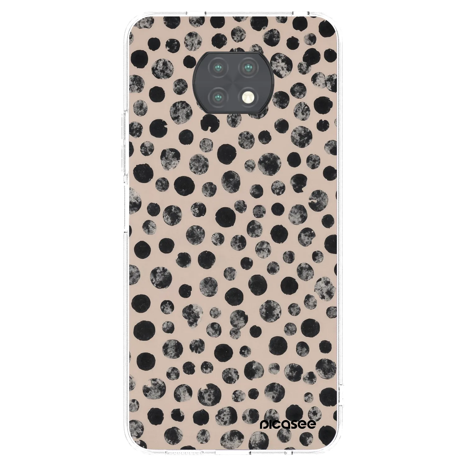 Picasee silikonska prozirna maskica za Xiaomi Redmi Note 9T - Dots