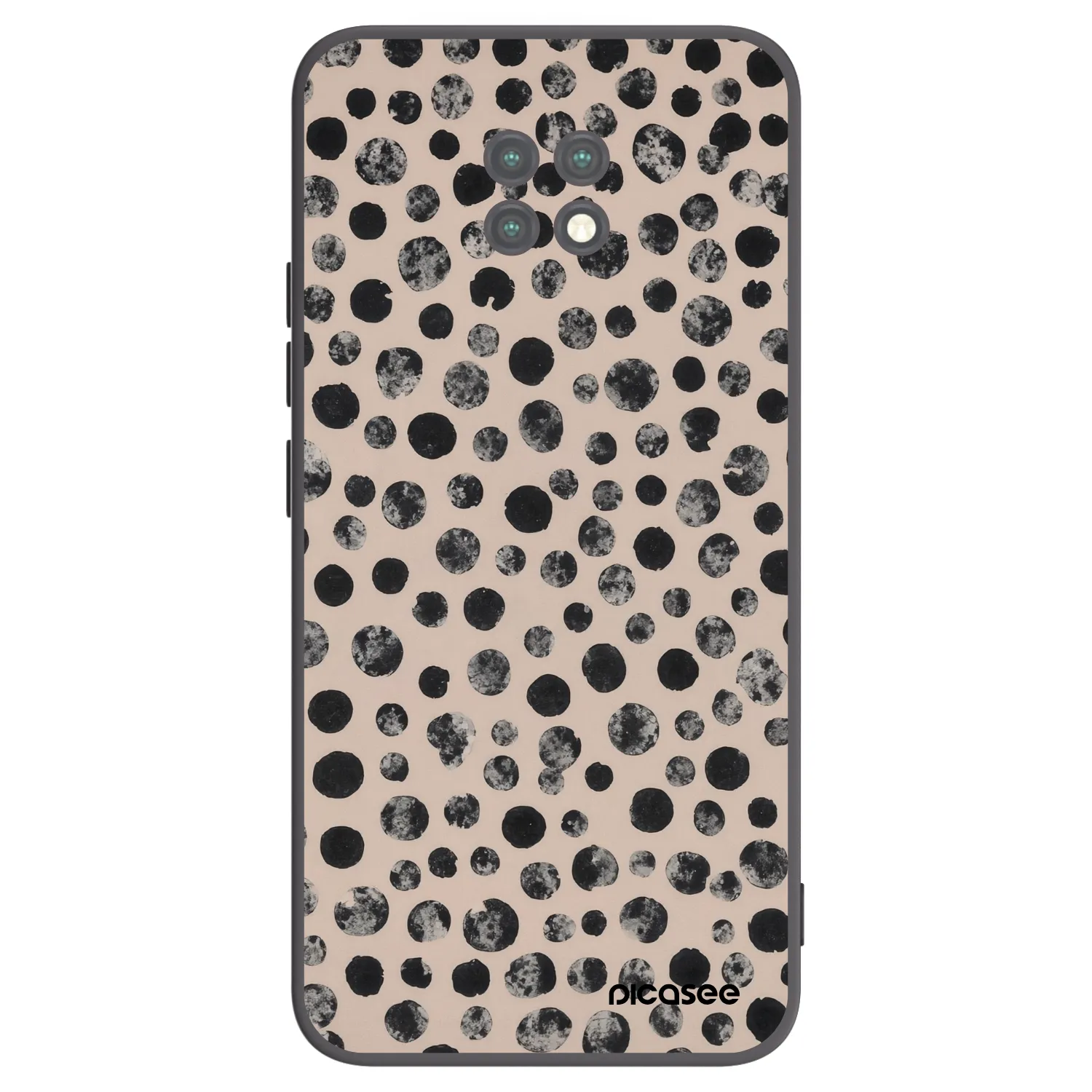 Picasee crna silikonska maskica za Xiaomi Redmi Note 9T - Dots
