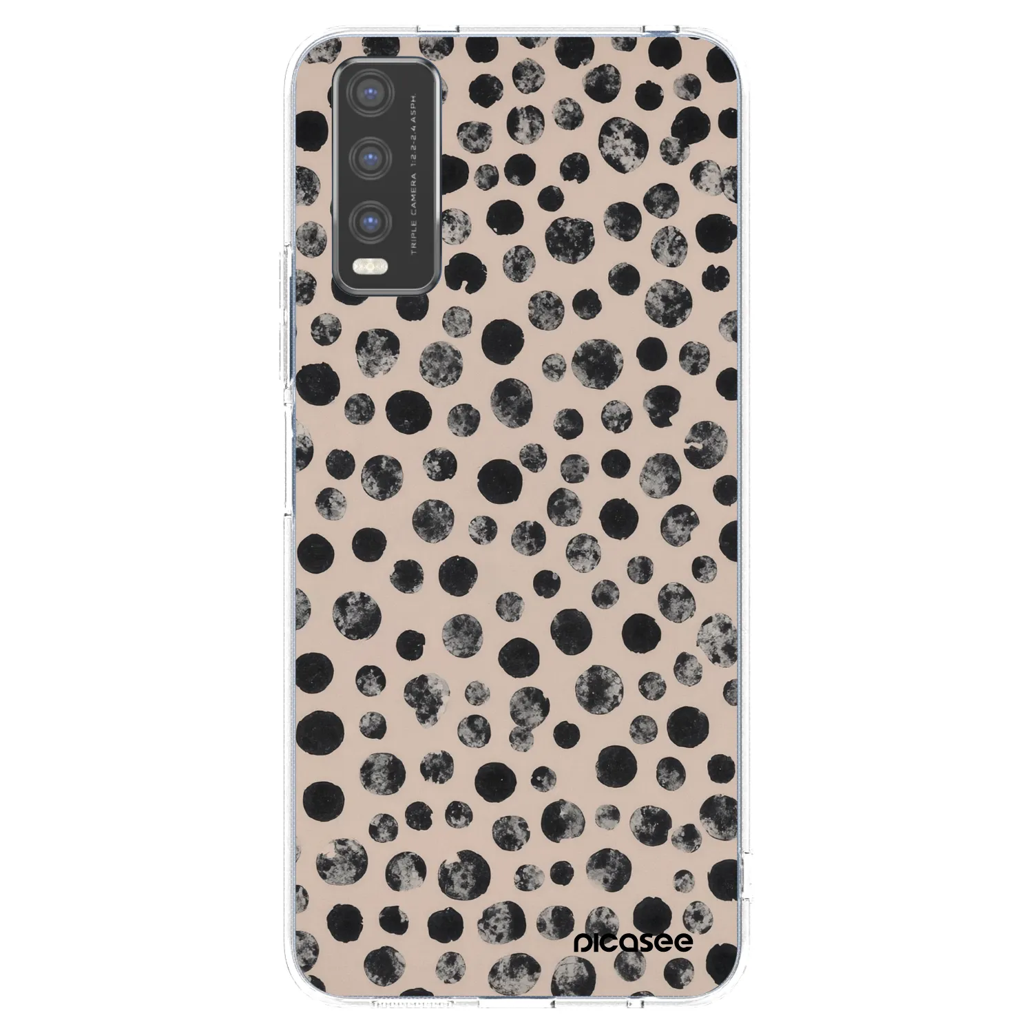 Picasee silikonska prozirna maskica za Vivo Y20s - Dots