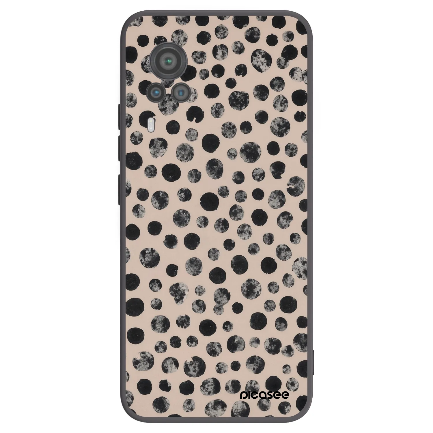 Picasee crna silikonska maskica za Vivo X60 Pro 5G - Dots