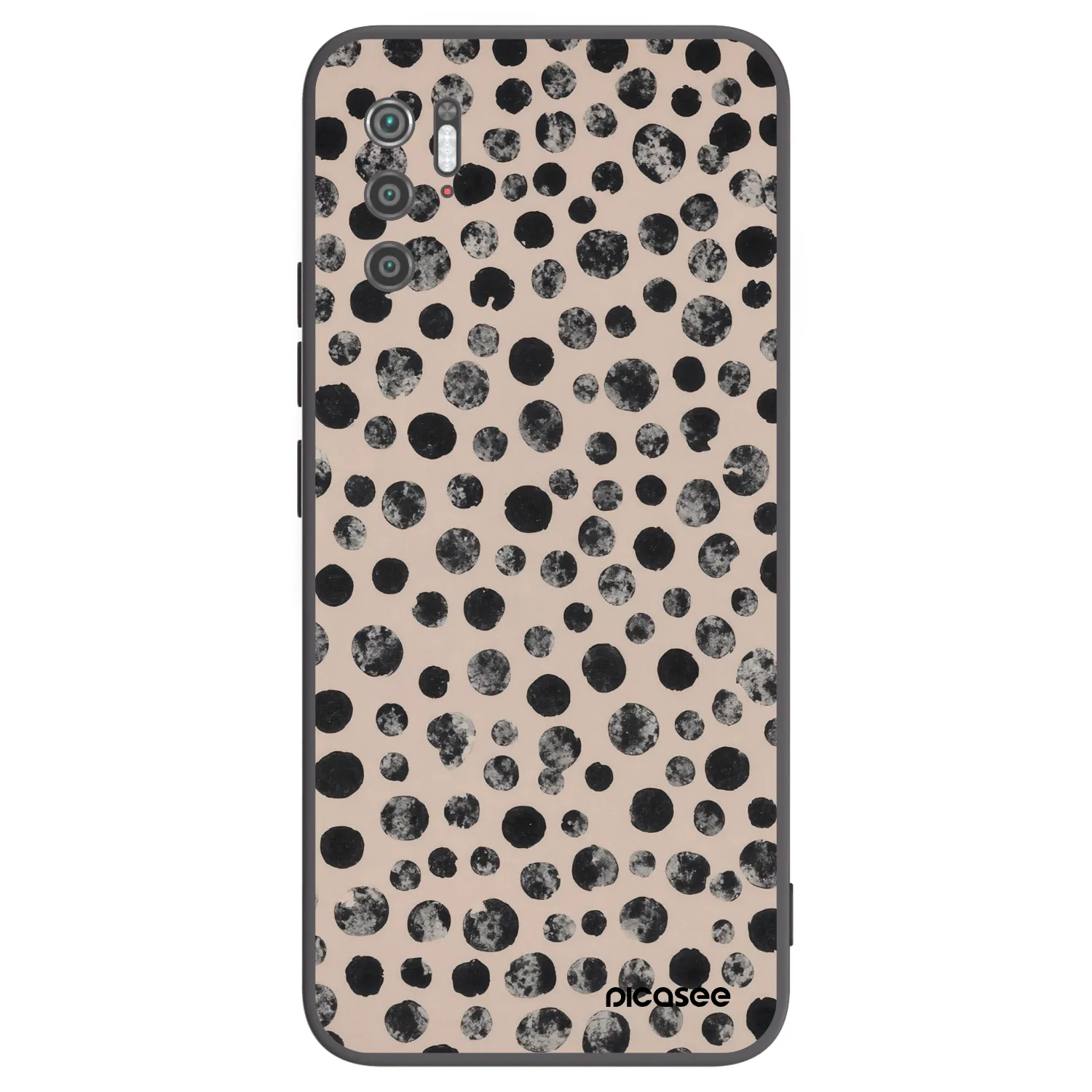 Picasee crna silikonska maskica za Xiaomi Poco M3 Pro 5G - Dots