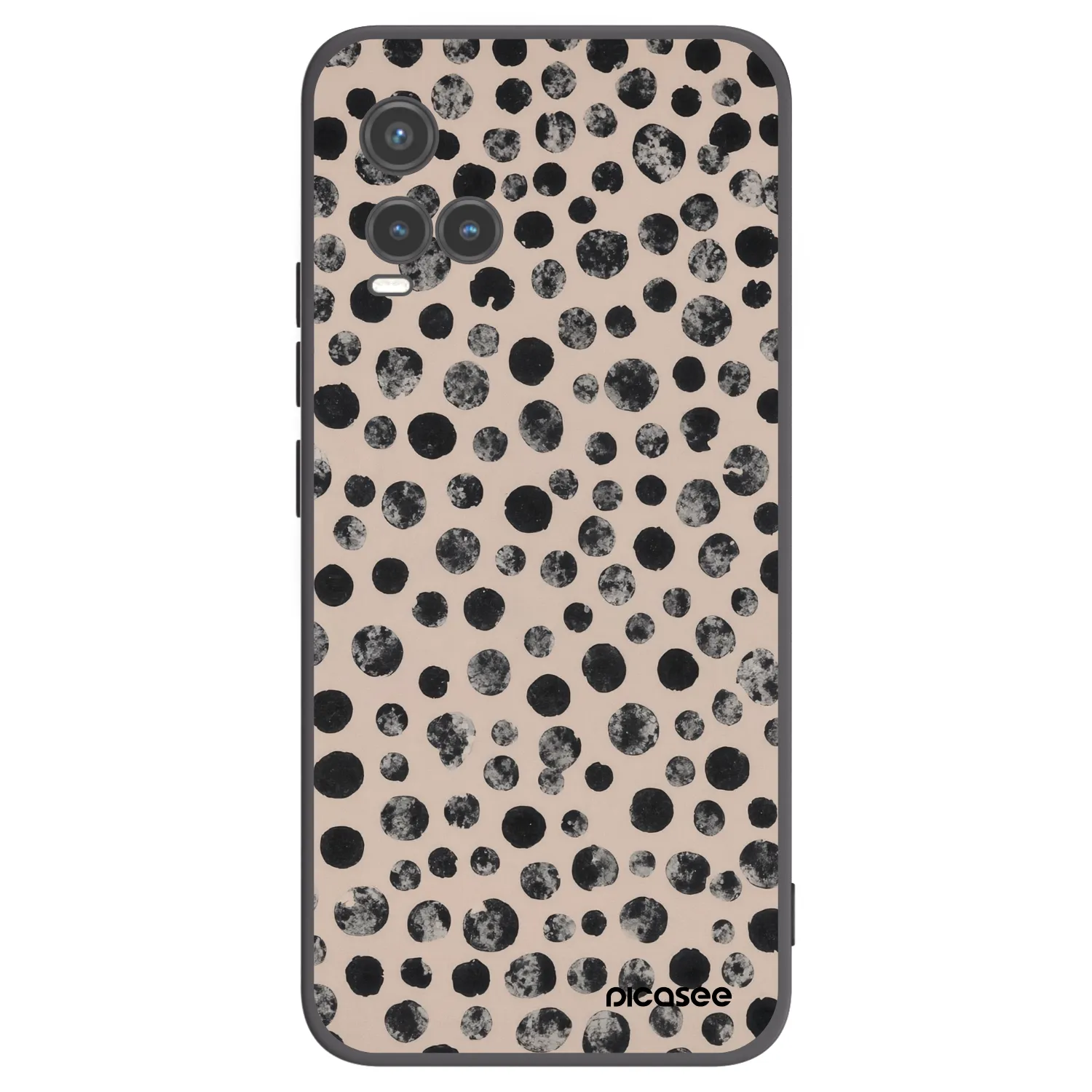 Picasee crna silikonska maskica za Vivo Y33s - Dots