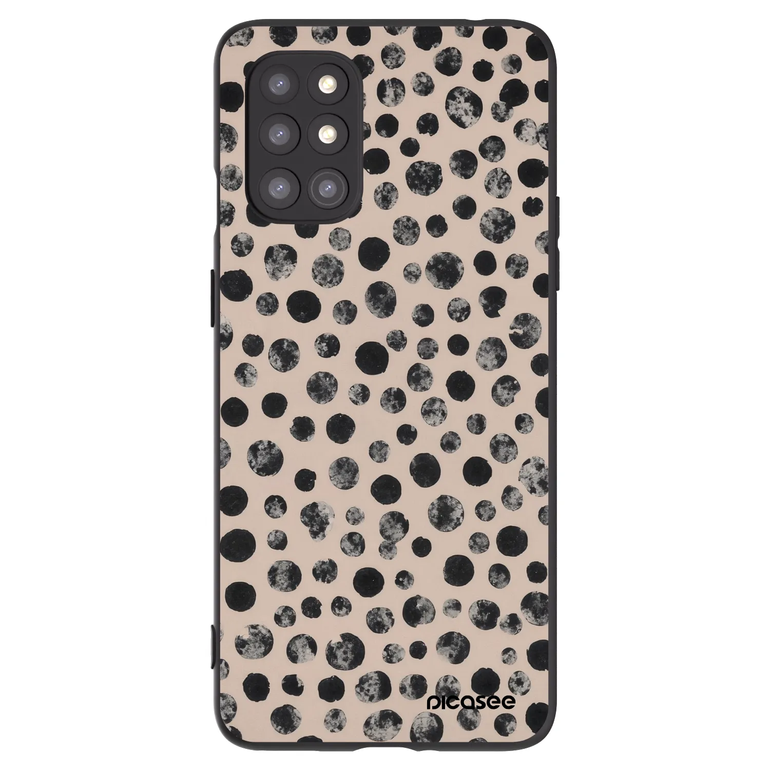 Picasee crna silikonska maskica za OnePlus 8T - Dots