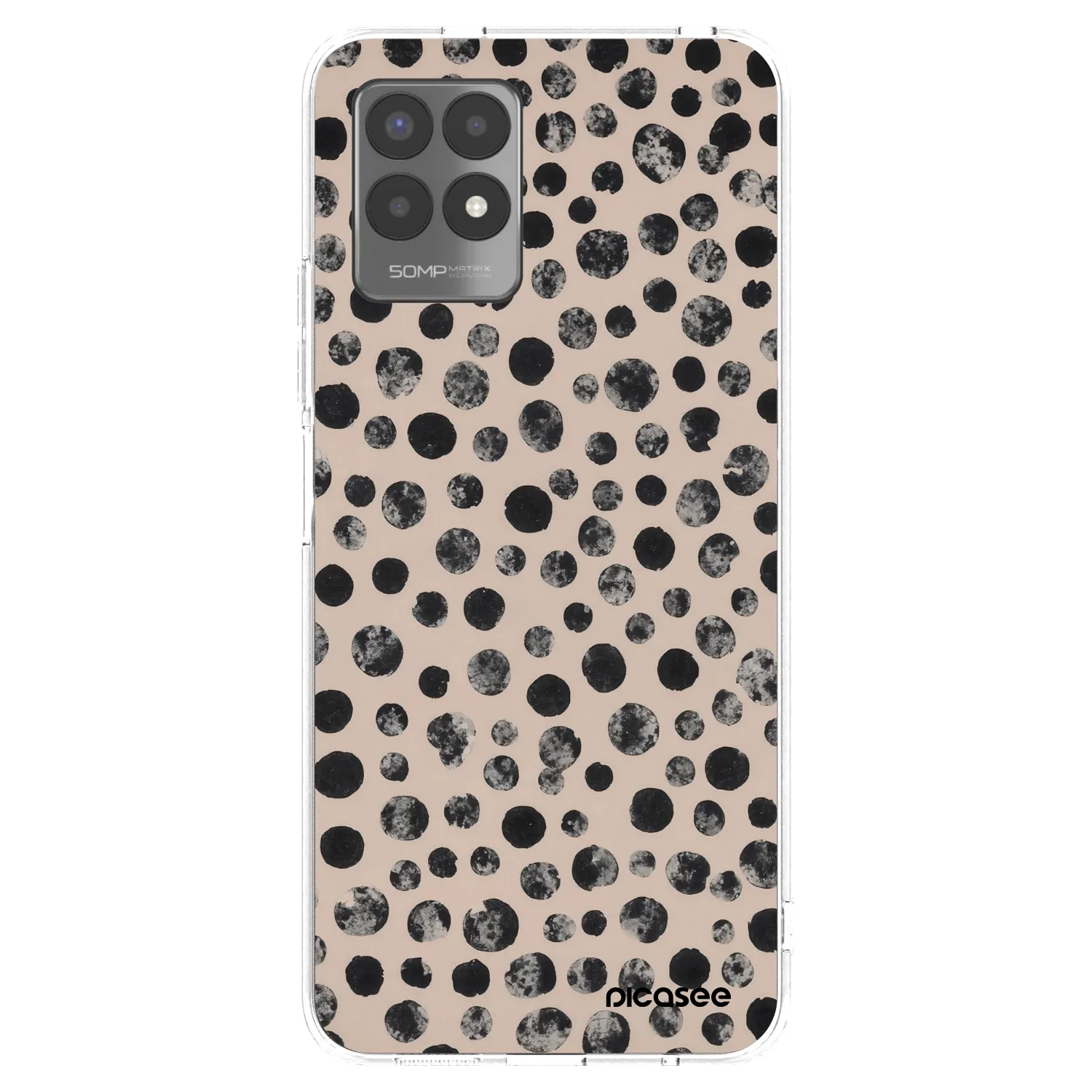 Picasee silikonska prozirna maskica za Realme 8i - Dots