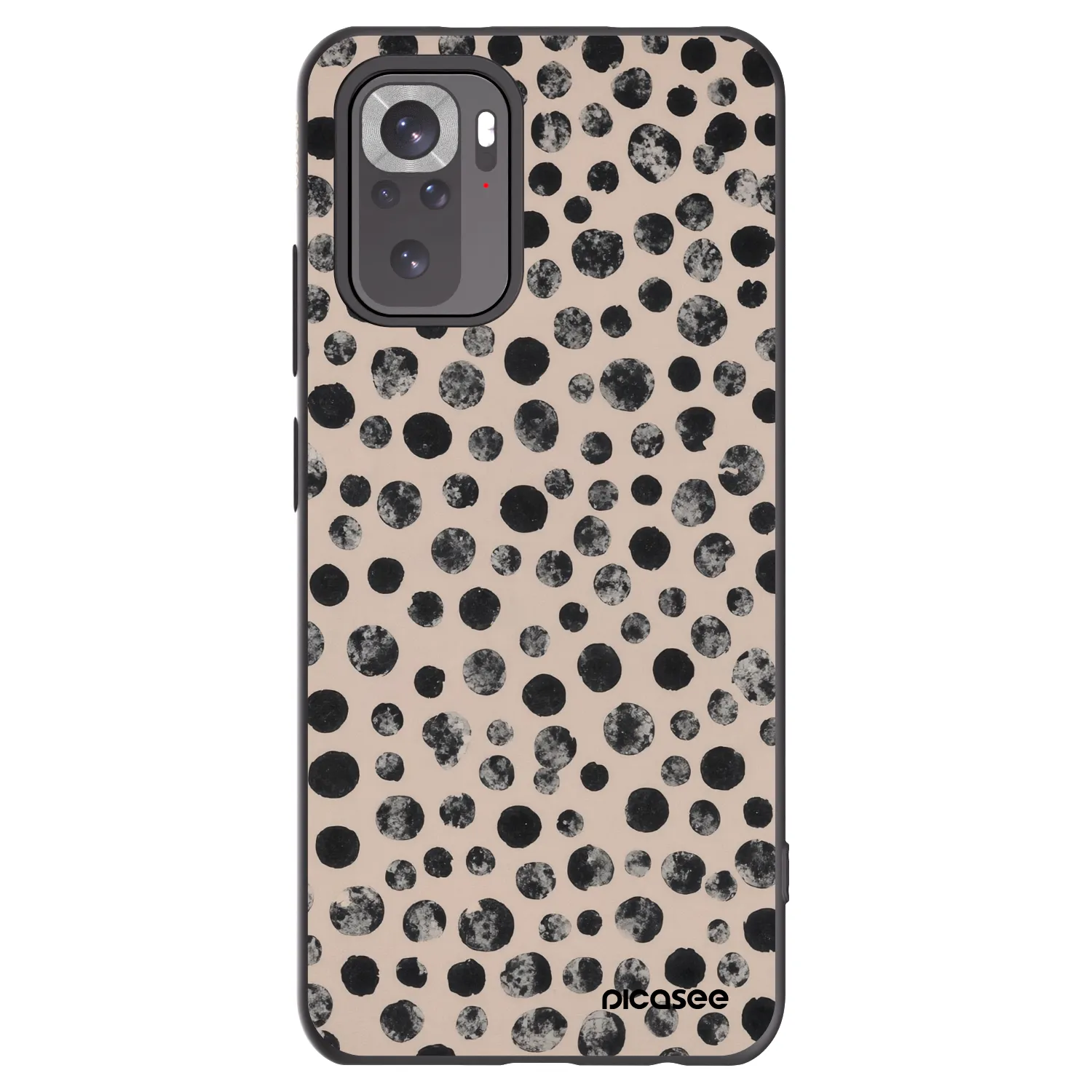 Picasee crna silikonska maskica za Xiaomi Redmi Note 11S 4G - Dots