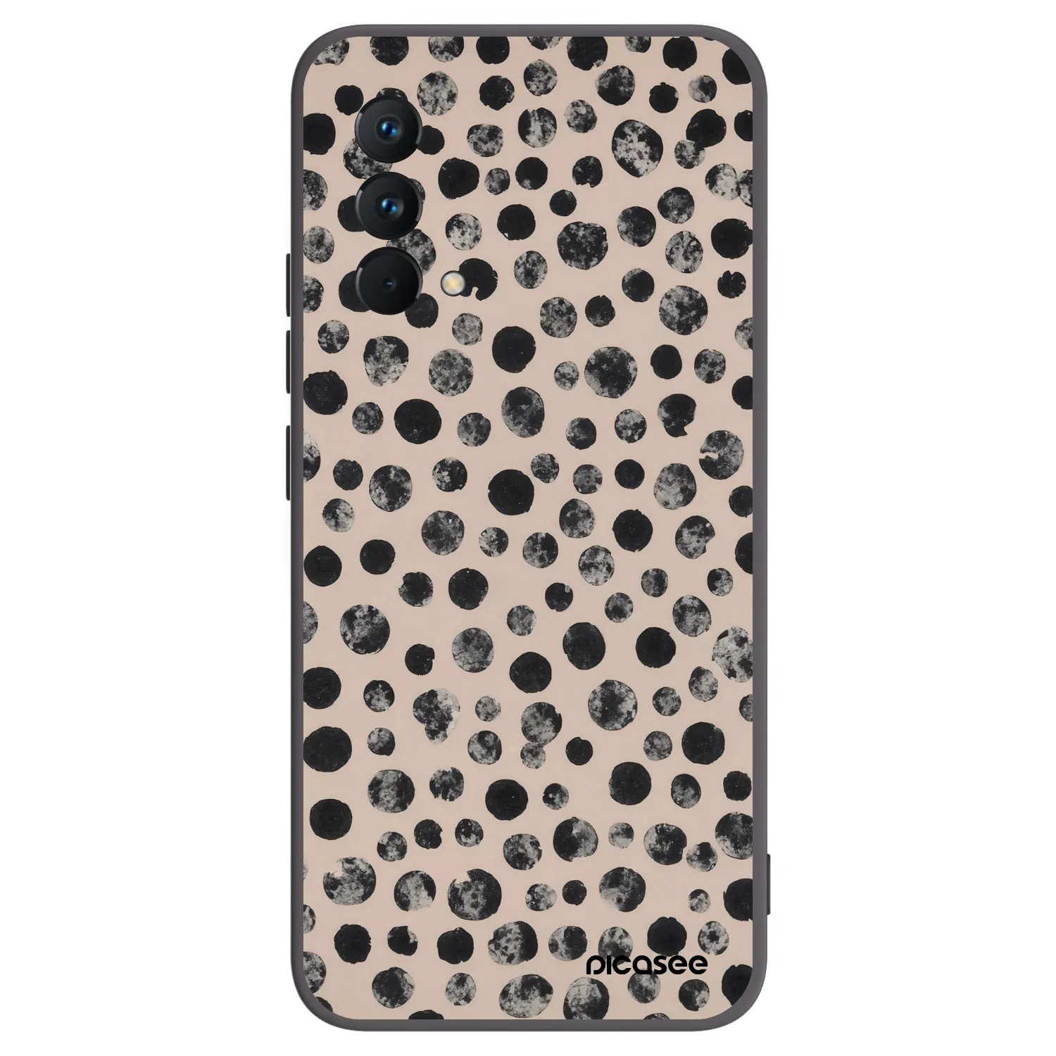 Picasee crna silikonska maskica za Realme GT Master Edition 5G - Dots