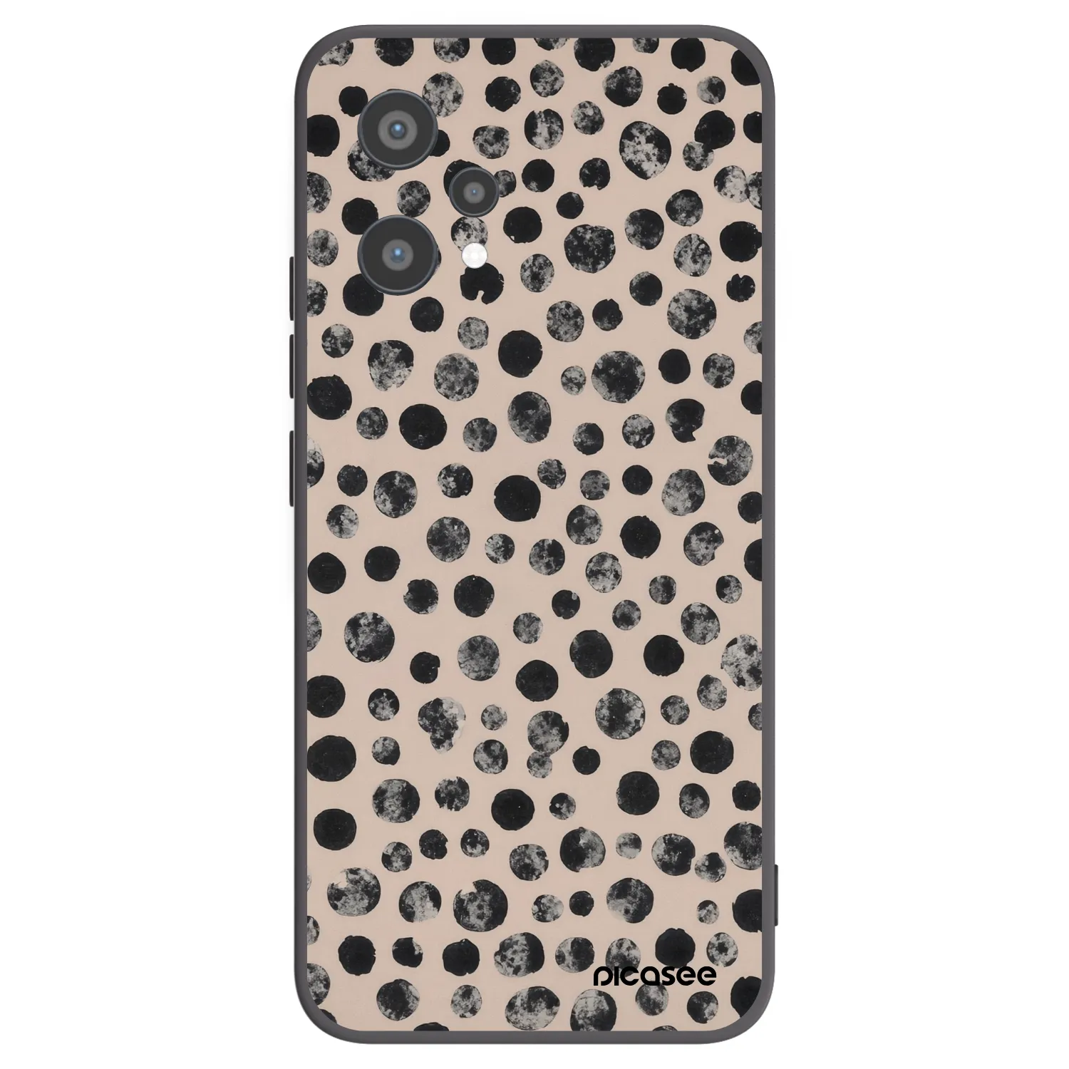 Picasee crna silikonska maskica za Realme 9 Pro 5G - Dots